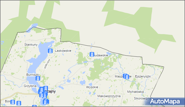 mapa Sudawskie, Sudawskie na mapie Targeo