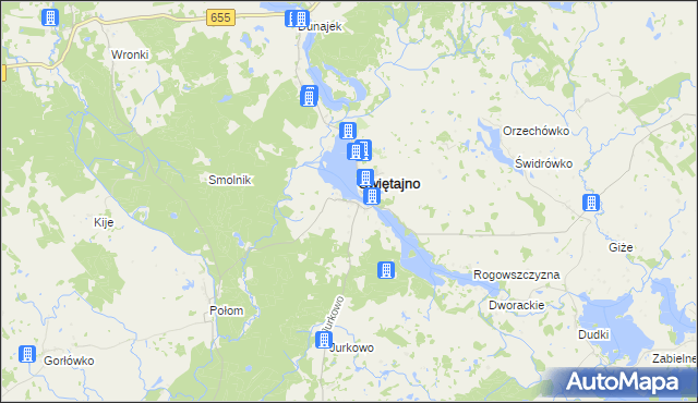 mapa Sulejki, Sulejki na mapie Targeo