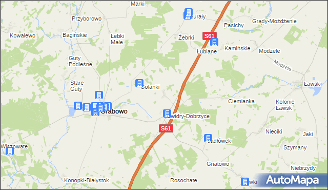 mapa Świdry Podleśne, Świdry Podleśne na mapie Targeo