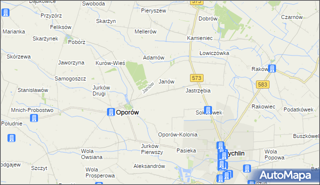 mapa Świechów, Świechów na mapie Targeo