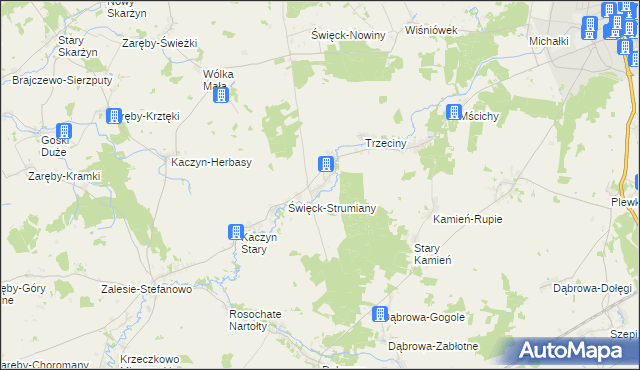 mapa Święck Wielki, Święck Wielki na mapie Targeo