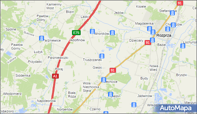 mapa Świerczyńsko, Świerczyńsko na mapie Targeo