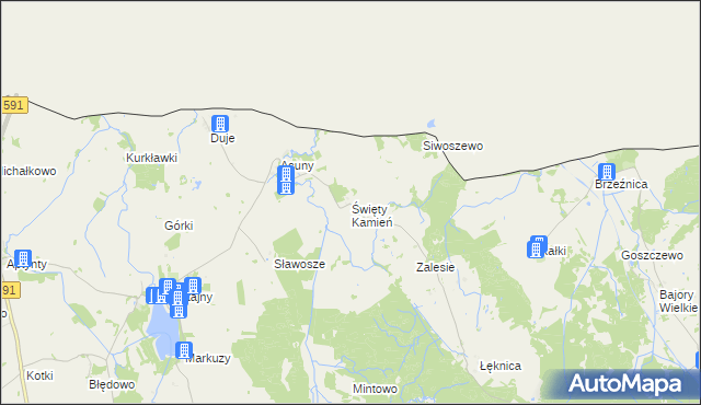 mapa Święty Kamień, Święty Kamień na mapie Targeo