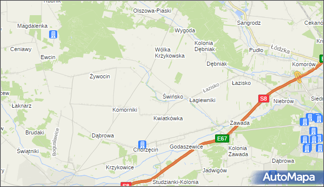 mapa Świńsko, Świńsko na mapie Targeo