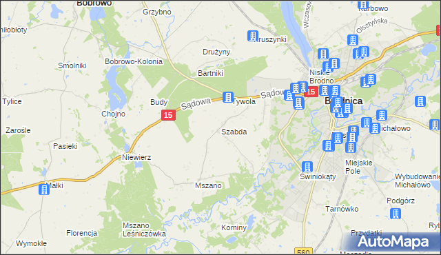 mapa Szabda, Szabda na mapie Targeo