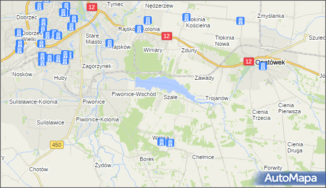 mapa Szałe, Szałe na mapie Targeo