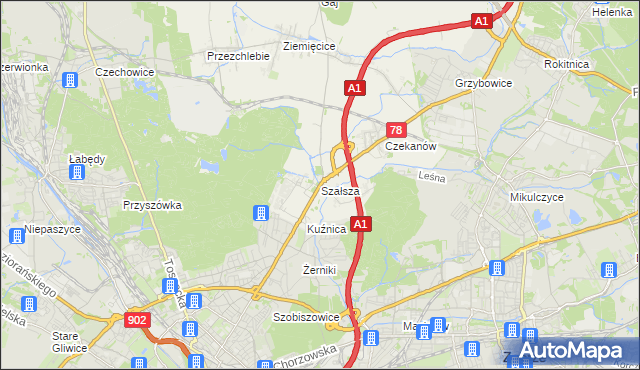 mapa Szałsza, Szałsza na mapie Targeo