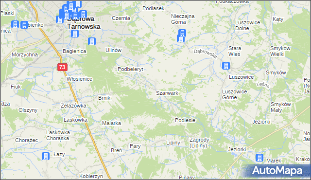 mapa Szarwark, Szarwark na mapie Targeo