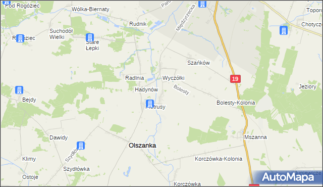 mapa Szawły, Szawły na mapie Targeo