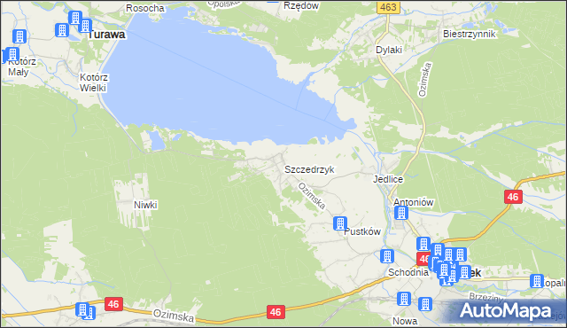 mapa Szczedrzyk, Szczedrzyk na mapie Targeo