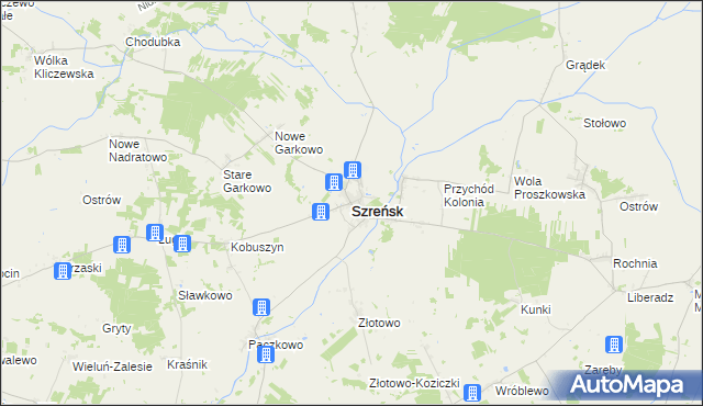 mapa Szreńsk, Szreńsk na mapie Targeo