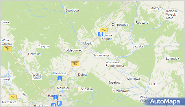 mapa Sztombergi, Sztombergi na mapie Targeo