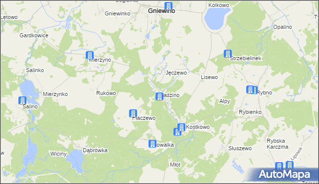 mapa Tadzino, Tadzino na mapie Targeo