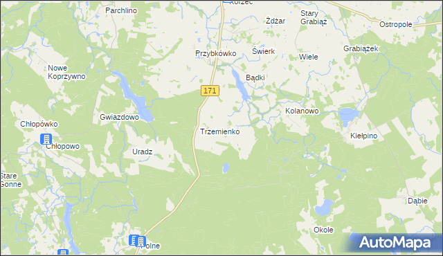 mapa Tarmno, Tarmno na mapie Targeo