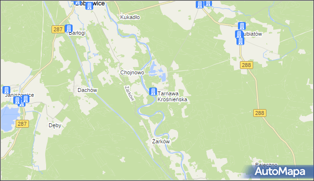 mapa Tarnawa Krośnieńska, Tarnawa Krośnieńska na mapie Targeo