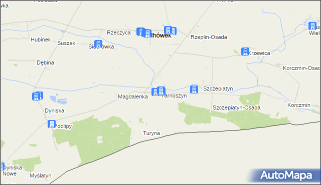 mapa Tarnoszyn, Tarnoszyn na mapie Targeo