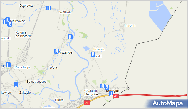 mapa Torki, Torki na mapie Targeo