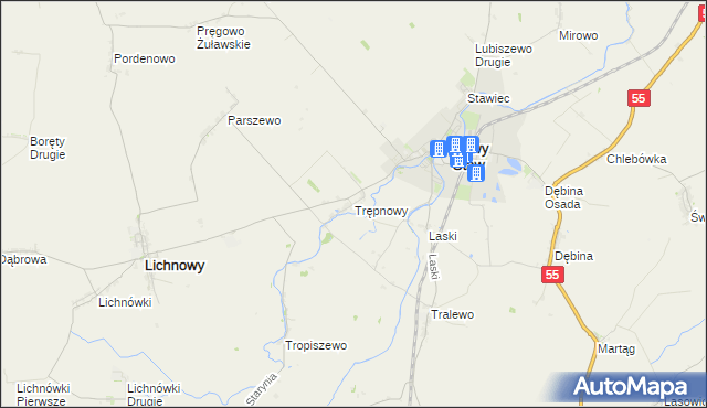 mapa Trępnowy, Trępnowy na mapie Targeo