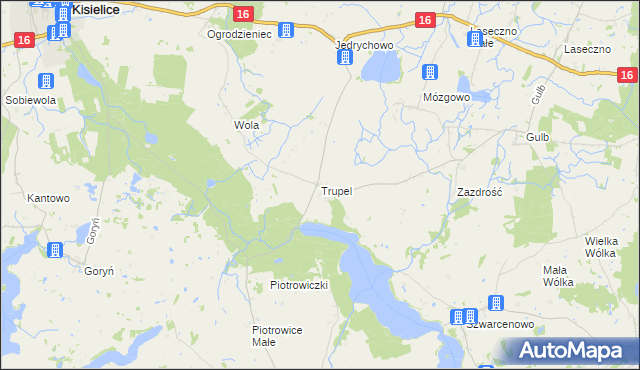 mapa Trupel, Trupel na mapie Targeo