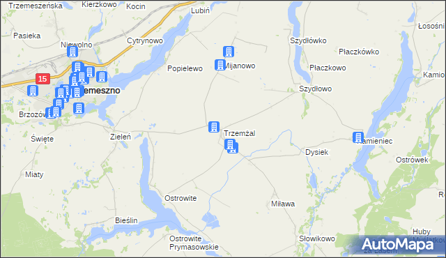 mapa Trzemżal, Trzemżal na mapie Targeo