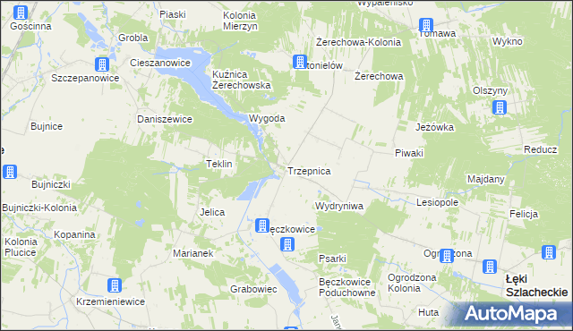 mapa Trzepnica, Trzepnica na mapie Targeo