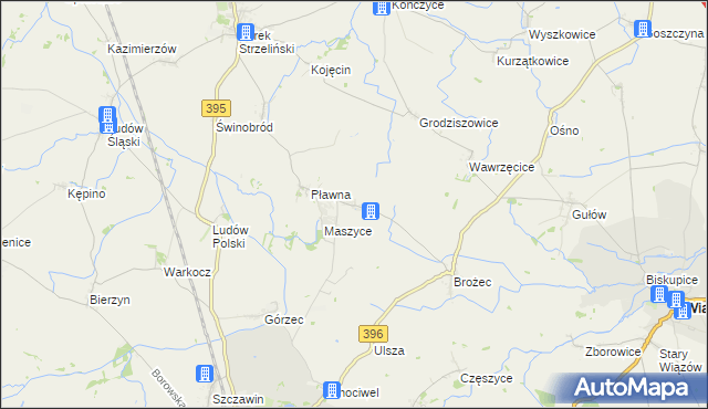 mapa Trześnia, Trześnia na mapie Targeo