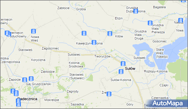 mapa Tworyczów, Tworyczów na mapie Targeo