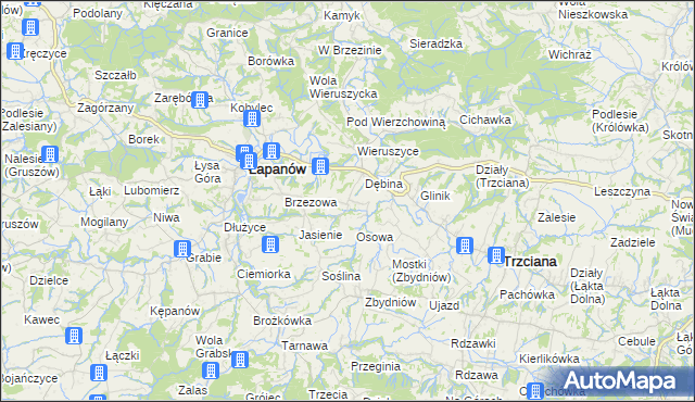 mapa Ubrzeż, Ubrzeż na mapie Targeo