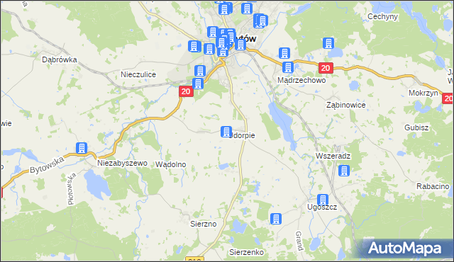 mapa Udorpie, Udorpie na mapie Targeo