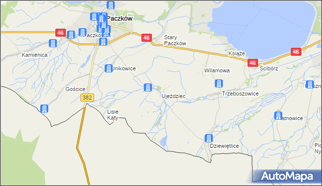 mapa Ujeździec, Ujeździec na mapie Targeo