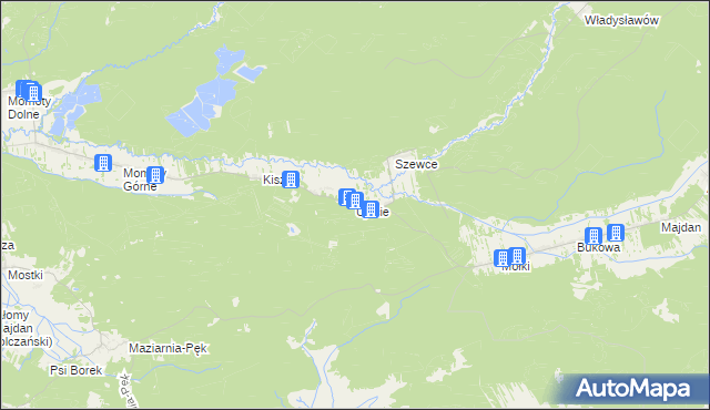 mapa Ujście gmina Janów Lubelski, Ujście gmina Janów Lubelski na mapie Targeo