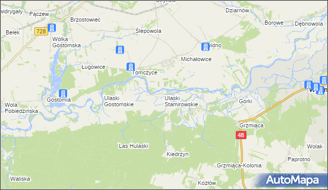 mapa Ulaski Stamirowskie, Ulaski Stamirowskie na mapie Targeo