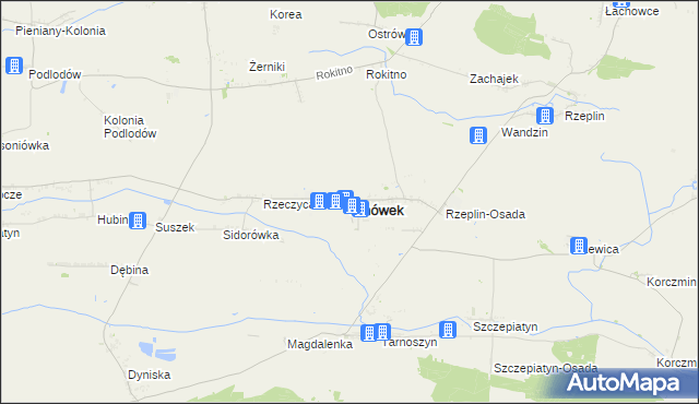 mapa Ulhówek, Ulhówek na mapie Targeo