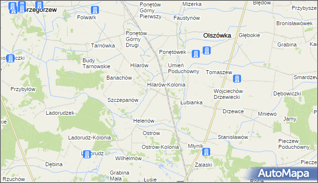 mapa Umień, Umień na mapie Targeo