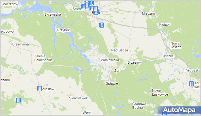mapa Wałkowiska, Wałkowiska na mapie Targeo