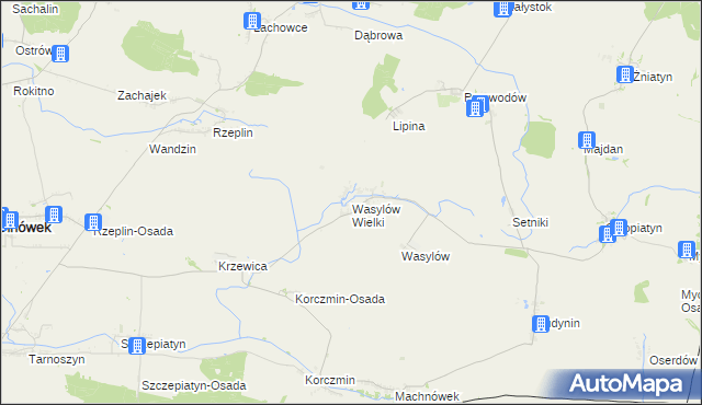 mapa Wasylów Wielki, Wasylów Wielki na mapie Targeo