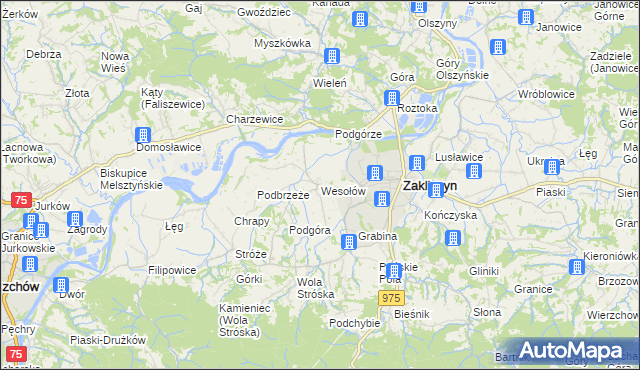 mapa Wesołów, Wesołów na mapie Targeo