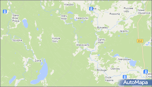 mapa Wieczywno, Wieczywno na mapie Targeo