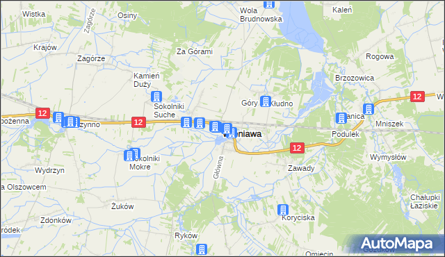 mapa Wieniawa, Wieniawa na mapie Targeo