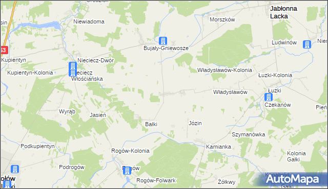 mapa Wierzbice-Strupki, Wierzbice-Strupki na mapie Targeo