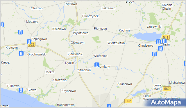mapa Wierznica, Wierznica na mapie Targeo