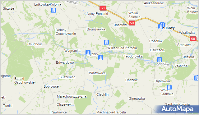 mapa Wilczoruda, Wilczoruda na mapie Targeo