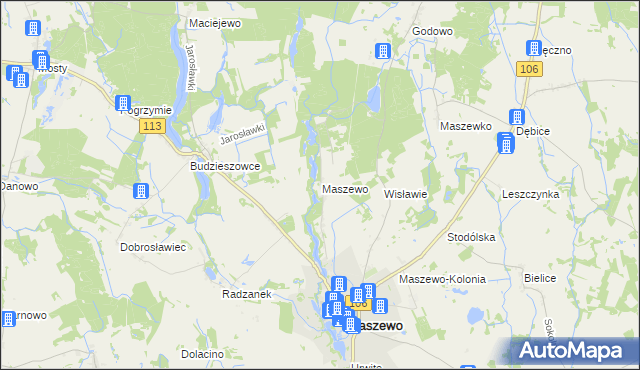 mapa Wisławie, Wisławie na mapie Targeo