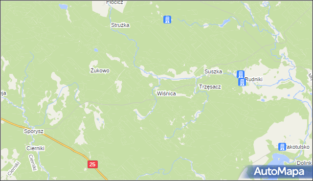 mapa Wiśnica, Wiśnica na mapie Targeo