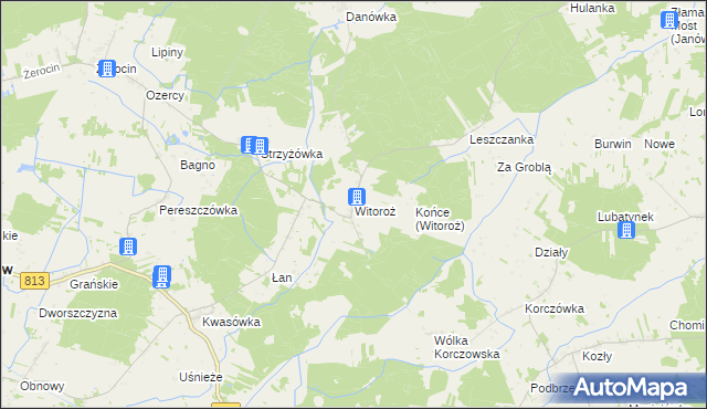 mapa Witoroż, Witoroż na mapie Targeo