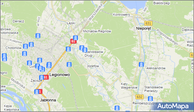 mapa Wola Aleksandra, Wola Aleksandra na mapie Targeo