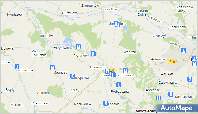 mapa Wola Czarnyska, Wola Czarnyska na mapie Targeo