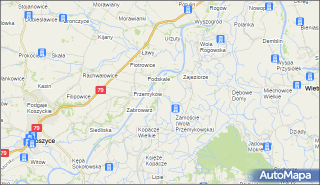 mapa Wola Przemykowska, Wola Przemykowska na mapie Targeo