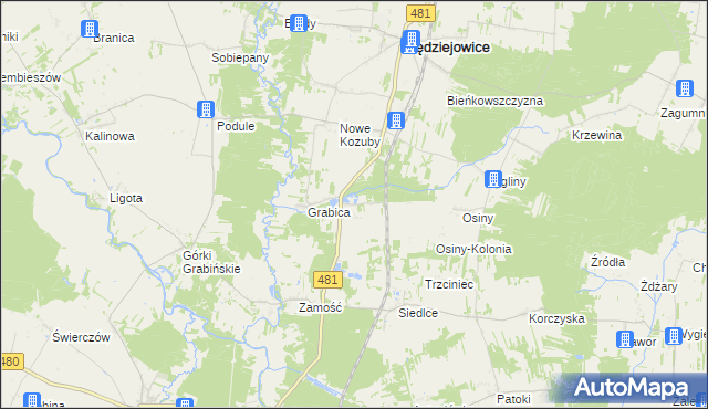 mapa Wola Wężykowa, Wola Wężykowa na mapie Targeo