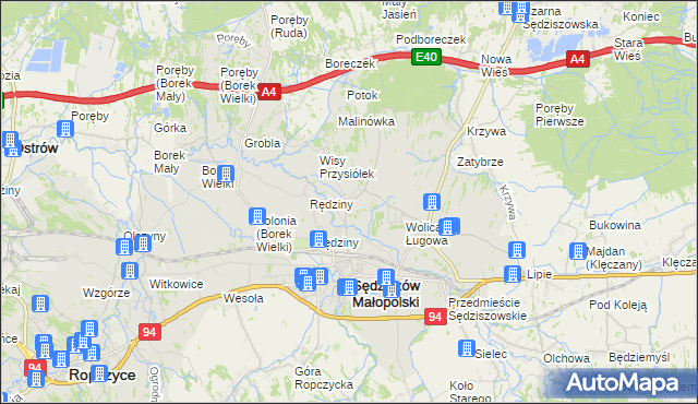 mapa Wolica Piaskowa, Wolica Piaskowa na mapie Targeo